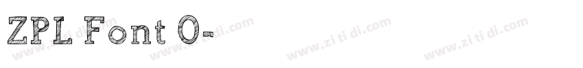 ZPL Font 0字体转换
